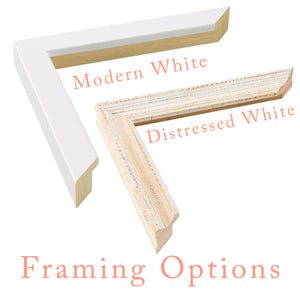 framing options for personalised Christmas star print