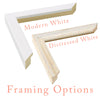 framing options for personalised letter and name print