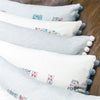 personalised wedding, anniversary or couple cushion with floral letters