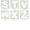 personalised stars Letter & name print in celestial design