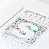 personalised moon & stars christening, baptism or naming day print gift