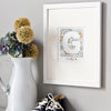 personalised stars Letter & name print in celestial design