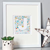 personalised stars Letter & name print in celestial design
