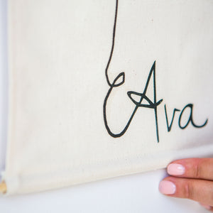 Personalised Baby Name balloon Wall Hanging