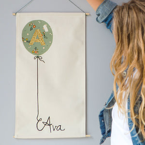Personalised Baby Name balloon Wall Hanging