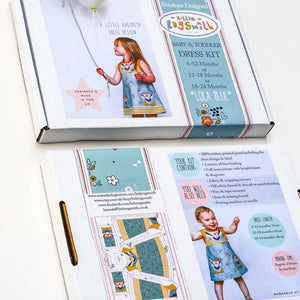 DIY sewing kit child's dress box