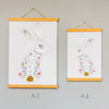 A3 and A4 rabbit prints