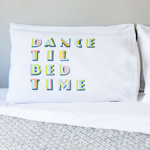 personalised dance til bedtime children's pillowcase
