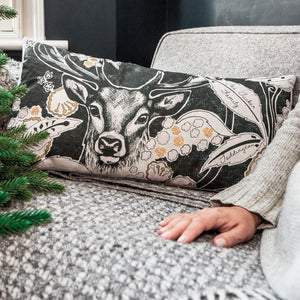 personalised stag cushion for animal lovers