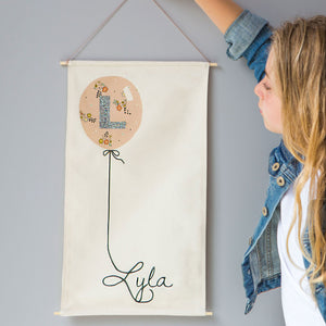 Personalised Baby Name balloon Wall Hanging