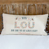 personalised mother's day cushion gift with pompoms & birds