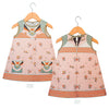 back and front of the finished kit dress