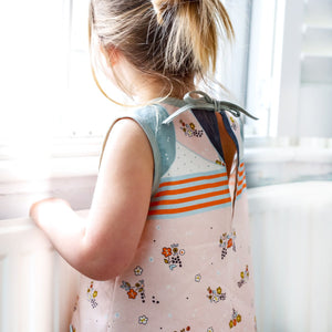 back of the child's dress sewing kit