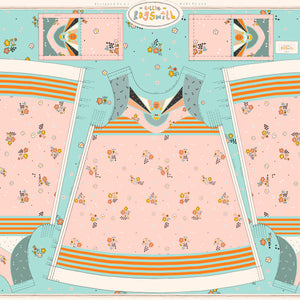 printed fabric panel ready to cut out