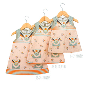 the different sizes of the baby and child's dress kit