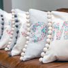personalised pompom cushions