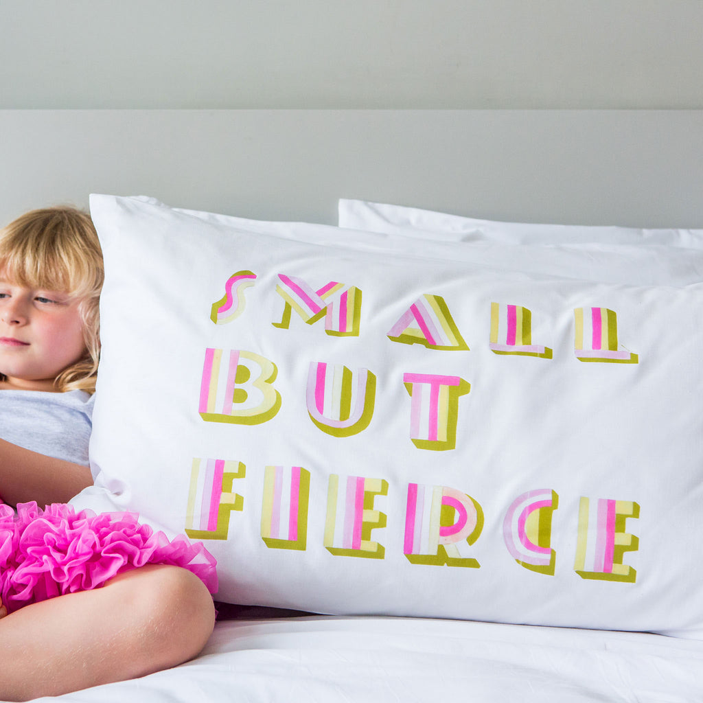 small but fierce children's pillowcase