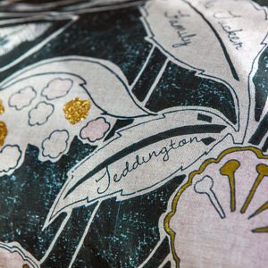 detail of bespoke deer cushion